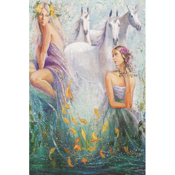 Gold Puzzle (61239) - "Das Geheimnis des Einhorns" - 1000 Teile Puzzle