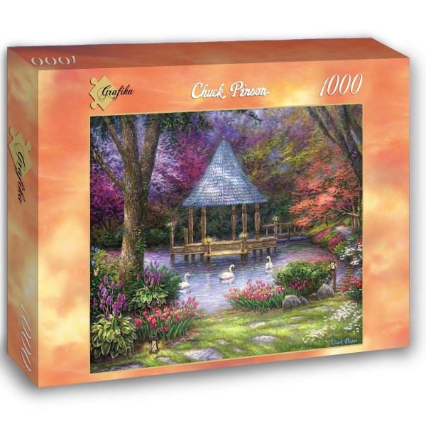 Grafika (02781) - Chuck Pinson: "Swan Pond" - 1000 Teile Puzzle