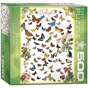 Eurographics (8500-0077) - "Schmetterlinge" - 500 Teile Puzzle