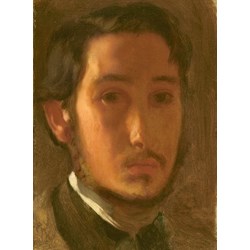 Grafika (01765) - Edgar Degas: "Self-Portrait with White Collar, 1857" - 2000 Teile Puzzle