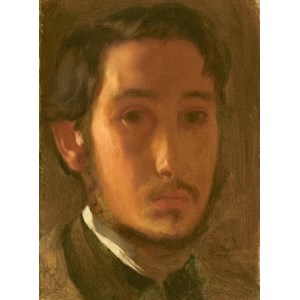 Grafika (01765) - Edgar Degas: "Self-Portrait with White Collar, 1857" - 2000 Teile Puzzle