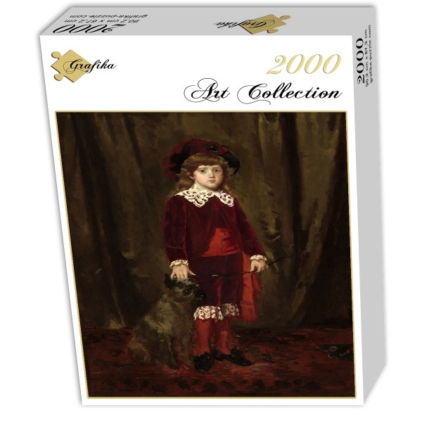 Grafika (01940) - Mary Cassatt: "Eddy Cassatt, 1875" - 2000 Teile Puzzle