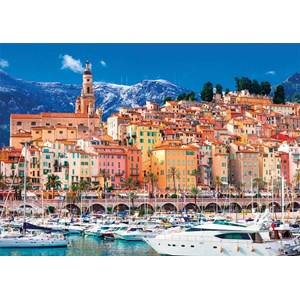 Nathan (87802) - "Menton, Frankreich" - 1500 Teile Puzzle