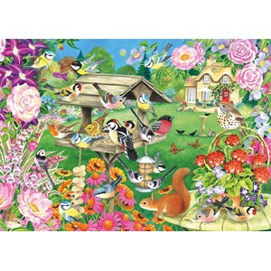 Falcon (11253) - Claire Comerford: "Summer Garden Birds" - 500 Teile Puzzle