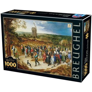 D-Toys (76854) - Pieter Brueghel the Younger: "The Marriage Procession" - 1000 Teile Puzzle