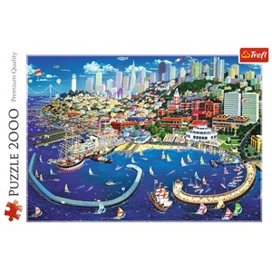 Trefl (27107) - "San Francisco Bay" - 2000 Teile Puzzle