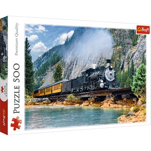 Trefl (37379) - "Bergzug" - 500 Teile Puzzle