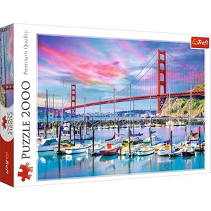 Trefl (27097) - "Golden Gate, San Francisco" - 2000 Teile Puzzle