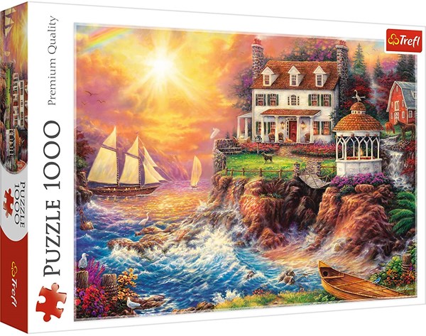 Trefl (10582) - "Ein ruhiger Hafen" - 1000 Teile Puzzle