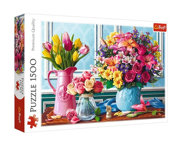 Trefl (26157) - "Blumen" - 1500 Teile Puzzle