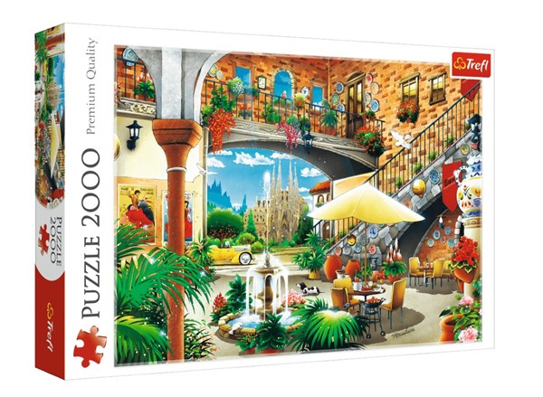 Trefl (27105) - "Vista von Barcelona" - 2000 Teile Puzzle