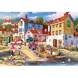 Gibsons (G8015) - Derek Roberts: "The Four Bells" - 2000 Teile Puzzle