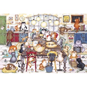 Gibsons (G2712) - Linda Jane Smith: "Cat's Cookie Club" - 250 Teile Puzzle