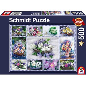 Schmidt Spiele (58366) - "Blumenbouqet" - 500 Teile Puzzle