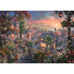 Schmidt Spiele (59490) - Thomas Kinkade: "Disney, Susi und Strolch" - 1000 Teile Puzzle