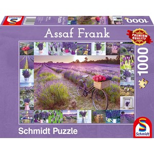 Schmidt Spiele (59634) - Assaf Frank: "Der Duft des Lavendels" - 1000 Teile Puzzle