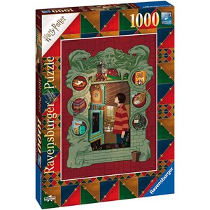 Ravensburger (16516) - "Harry Potter bei der Weasley Familie" - 1000 Teile Puzzle