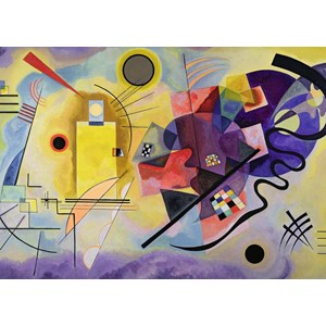 Ravensburger (14848) - Vassily Kandinsky: "Yellow, Red, Blue" - 1000 Teile Puzzle