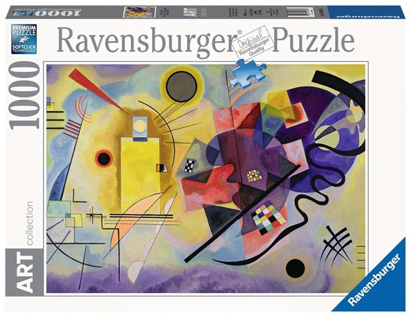 Ravensburger (14848) - Vassily Kandinsky: "Yellow, Red, Blue" - 1000 Teile Puzzle