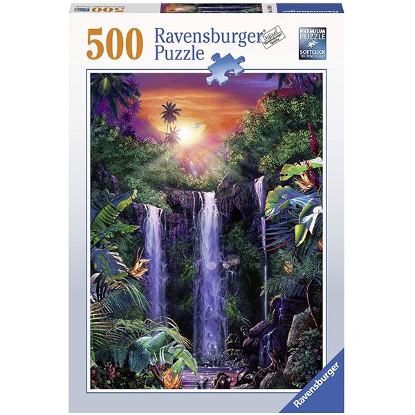 Ravensburger (14840) - "Traumhafte Wasserfälle" - 500 Teile Puzzle