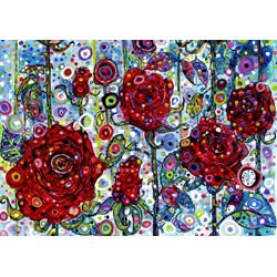 Grafika (t-00893) - Sally Rich: "Roses" - 1000 Teile Puzzle