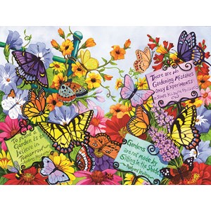 SunsOut (62908) - Nancy Wernersbach: "Butterfly Oasis" - 500 Teile Puzzle