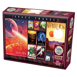 Cobble Hill (89013) - "Space Travel Posters" - 2000 Teile Puzzle