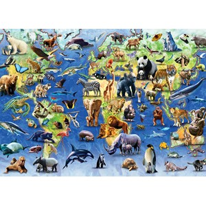 Otter House Puzzle (73570) - "Endangered Animals" - 1000 Teile Puzzle