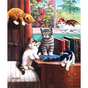 SunsOut (13332) - Kevin Walsh: "Playtime in the Study" - 500 Teile Puzzle