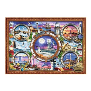 Trefl (10584) - "Leuchttürme" - 1000 Teile Puzzle