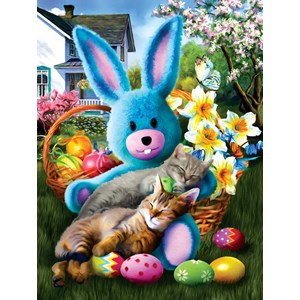 SunsOut (28844) - Tom Wood: "Easter Buddies" - 500 Teile Puzzle