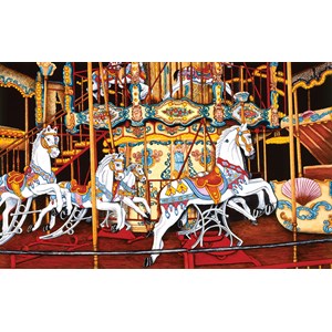 SunsOut (62701) - Thelma Winter: "Carousel at the Fair" - 550 Teile Puzzle