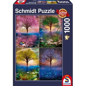 Schmidt Spiele (58392) - "Magic Tree on the Lake" - 1000 Teile Puzzle