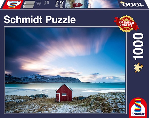 Schmidt Spiele (58395) - "Hütte an der Atlantikküste" - 1000 Teile Puzzle