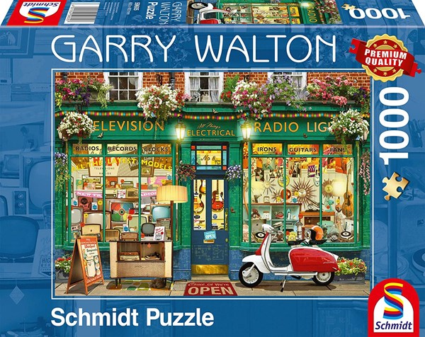 Schmidt Spiele (59605) - Garry Walton: "Elektronik-Shop" - 1000 Teile Puzzle