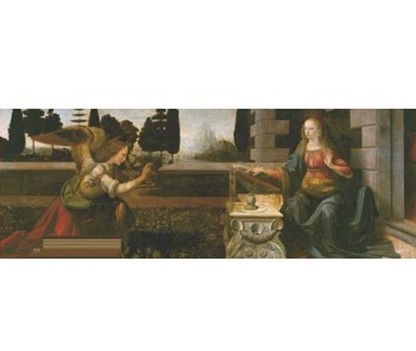 Impronte Edizioni (073) - Leonardo Da Vinci: "Verkündigung an Maria" - 1000 Teile Puzzle
