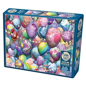 Cobble Hill (85075) - Suzan Lind: "Party Balloons" - 500 Teile Puzzle