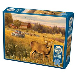 Cobble Hill (85078) - Greg Giordano: "Deer Field" - 500 Teile Puzzle