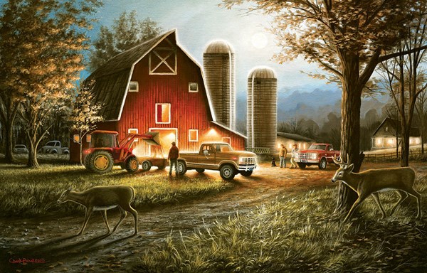 SunsOut (55193) - Chuck Black: "Harvest Nights" - 550 Teile Puzzle