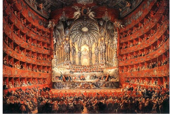 Impronte Edizioni (252) - Giovanni Paolo Panini: "Musical feast given by the cardinal de La Rochefoucauld" - 1000 Teile Puzzle