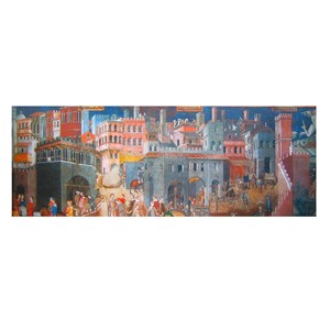 Impronte Edizioni (125) - "Lorenzetti, The Allegory of Good and Bad Government" - 1000 Teile Puzzle