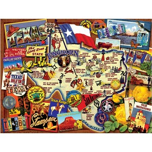 SunsOut (70024) - Kate Ward Thacker: "Texas, The Lone Star State" - 500 Teile Puzzle