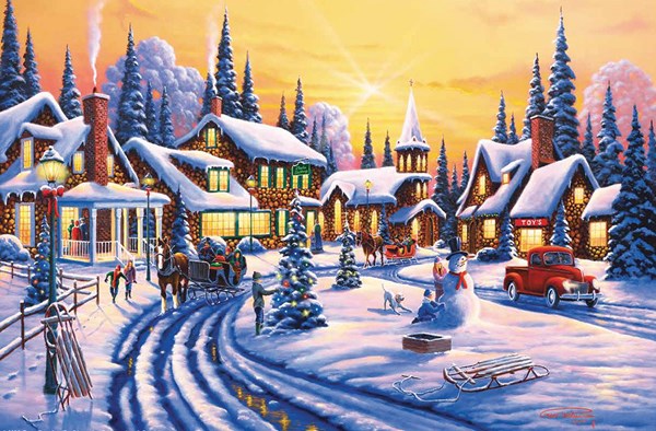 SunsOut (51359) - Geno Peoples: "A Winter Story" - 550 Teile Puzzle