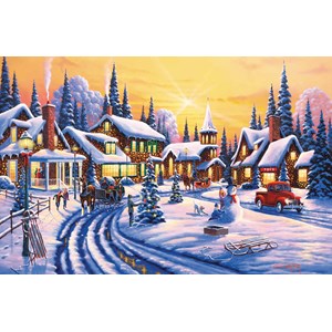 SunsOut (51359) - Geno Peoples: "A Winter Story" - 550 Teile Puzzle