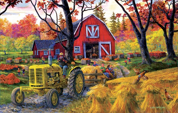 SunsOut (38884) - Joseph Burgess: "Farm Fall Festival" - 550 Teile Puzzle