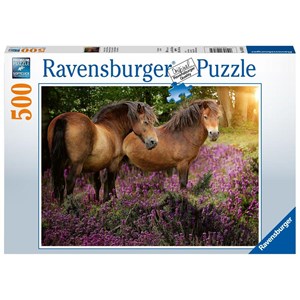 Ravensburger (14813) - "Ponys in der Heide" - 500 Teile Puzzle