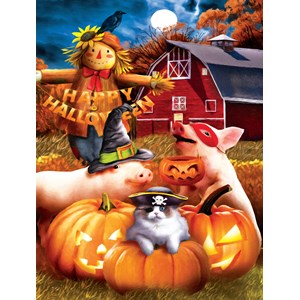 SunsOut (28737) - Tom Wood: "Happy Halloween" - 500 Teile Puzzle
