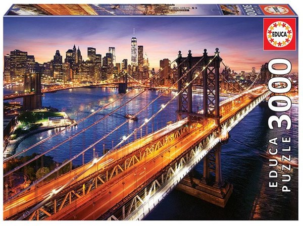 Educa (18508) - "Manhattan at dusk" - 3000 Teile Puzzle