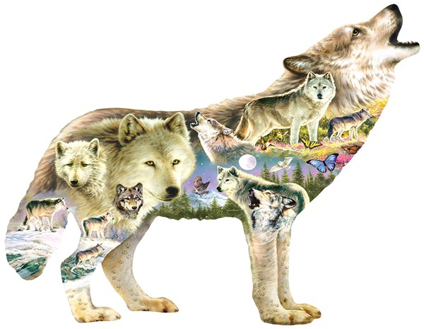 SunsOut (96038) - Greg Giordano: "Meadow Wolf" - 750 Teile Puzzle