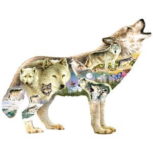 SunsOut (96038) - Greg Giordano: "Meadow Wolf" - 750 Teile Puzzle